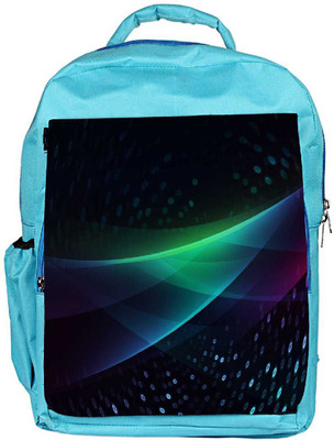 

Snoogg Eco Friendly Canvas Small Blue Spots Designer Backpack Rucksack School Travel Unisex Casual Canvas Bag Bookbag Satchel 5 L Backpack(Blue)