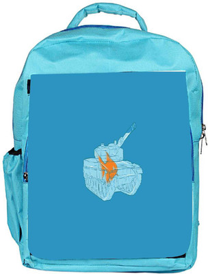 

Snoogg Eco Friendly Canvas Goldfish In A Tank Bowl Designer Backpack Rucksack School Travel Unisex Casual Canvas Bag Bookbag Satchel 5 L Backpack(Blue)