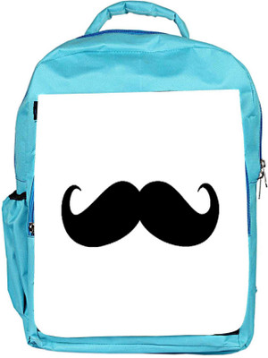

Snoogg Eco Friendly Canvas I Mustache You White Backpack Rucksack School Travel Unisex Casual Canvas Bag Bookbag Satchel 5 L Backpack(Blue)