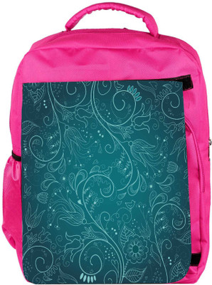 

Snoogg Eco Friendly Canvas Floral Hand Drawn Background Backpack Rucksack School Travel Unisex Casual Canvas Bag Bookbag Satchel 5 L Backpack(Pink)