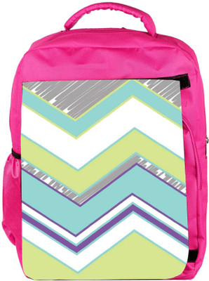 

Snoogg Eco Friendly Canvas Zig Zag Design 2368 Backpack Rucksack School Travel Unisex Casual Canvas Bag Bookbag Satchel 5 L Backpack(Pink)