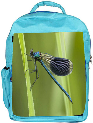 

Snoogg Eco Friendly Canvas Navy Blue Dragonfly Designer Backpack Rucksack School Travel Unisex Casual Canvas Bag Bookbag Satchel 5 L Backpack(Blue)