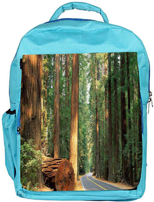 

Snoogg Eco Friendly Canvas Road And Forest Designer Backpack Rucksack School Travel Unisex Casual Canvas Bag Bookbag Satchel 5 L Backpack(Blue)