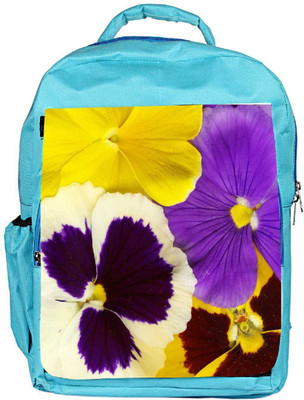 

Snoogg Eco Friendly Canvas Closeup Of Colourful Viola Tricolor Backpack Rucksack School Travel Unisex Casual Canvas Bag Bookbag Satchel 5 L Backpack(Blue)