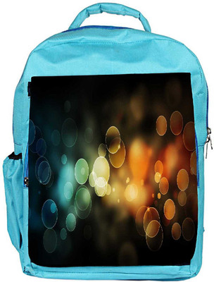 

Snoogg Eco Friendly Canvas Colorful Bubbles Designer Backpack Rucksack School Travel Unisex Casual Canvas Bag Bookbag Satchel 5 L Backpack(Blue)