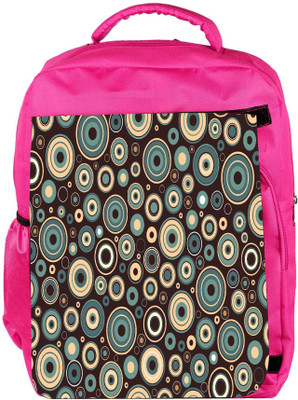 

Snoogg Eco Friendly Canvas Mixed Color Brown Designer Backpack Rucksack School Travel Unisex Casual Canvas Bag Bookbag Satchel 5 L Backpack(Pink)