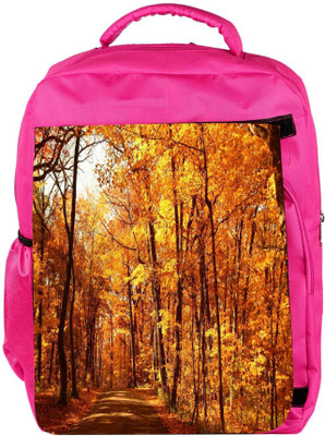 

Snoogg Eco Friendly Canvas Day Forest Designer Backpack Rucksack School Travel Unisex Casual Canvas Bag Bookbag Satchel 5 L Backpack(Pink)