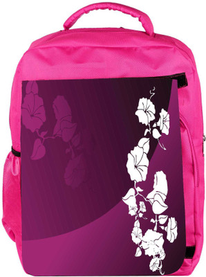 

Snoogg Eco Friendly Canvas Abstract Vector Wallpaper Of Floral Themes In Gradient Purple Backpack Rucksack School Travel Unisex Casual Canvas Bag Bookbag Satchel 5 L Backpack(Pink)
