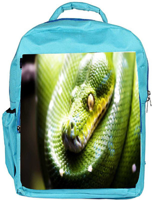 

Snoogg Eco Friendly Canvas Green Snake Designer Backpack Rucksack School Travel Unisex Casual Canvas Bag Bookbag Satchel 5 L Backpack(Blue)