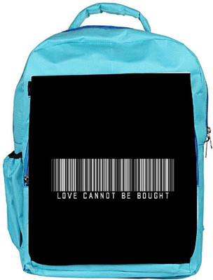 

Snoogg Eco Friendly Canvas Love Cannot Be Bought Barcode Backpack Rucksack School Travel Unisex Casual Canvas Bag Bookbag Satchel 5 L Backpack(Blue)