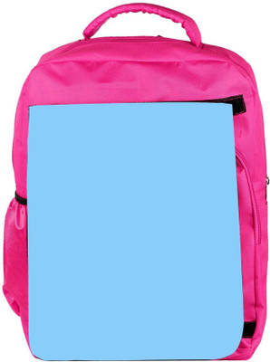 

Snoogg Eco Friendly Canvas Plain Blue Designer Backpack Rucksack School Travel Unisex Casual Canvas Bag Bookbag Satchel 5 L Backpack(Pink)