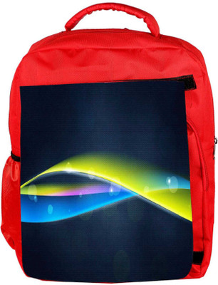 

Snoogg Eco Friendly Canvas Mixed Color Strips Designer Backpack Rucksack School Travel Unisex Casual Canvas Bag Bookbag Satchel 5 L Backpack(Red)