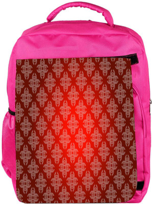 

Snoogg Eco Friendly Canvas Mixed Color Spots Designer Backpack Rucksack School Travel Unisex Casual Canvas Bag Bookbag Satchel 5 L Backpack(Pink)