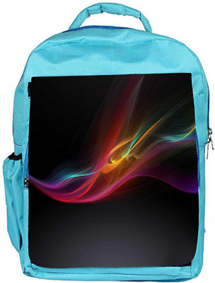 

Snoogg Eco Friendly Canvas Black Background Design Designer Backpack Rucksack School Travel Unisex Casual Canvas Bag Bookbag Satchel 5 L Backpack(Blue)