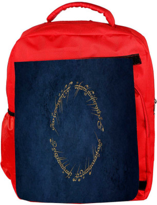 

Snoogg Eco Friendly Canvas Creative Ring Of Power Designer Backpack Rucksack School Travel Unisex Casual Canvas Bag Bookbag Satchel 5 L Backpack(Red)