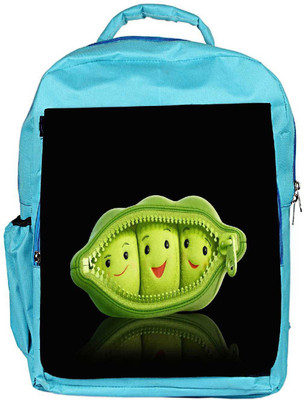 

Snoogg Eco Friendly Canvas Grren Peas Designer Backpack Rucksack School Travel Unisex Casual Canvas Bag Bookbag Satchel 5 L Backpack(Blue)