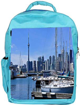 

Snoogg Eco Friendly Canvas Abstract Yards Designer Backpack Rucksack School Travel Unisex Casual Canvas Bag Bookbag Satchel 5 L Backpack(Blue)