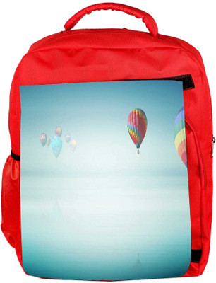 

Snoogg Eco Friendly Canvas Colorful Parachute Balloons Designer Backpack Rucksack School Travel Unisex Casual Canvas Bag Bookbag Satchel 5 L Backpack(Red)