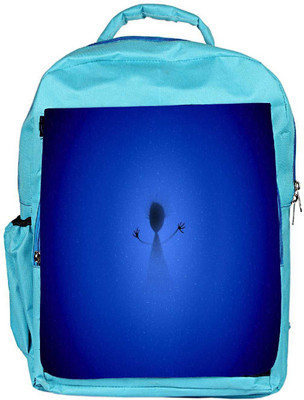 

Snoogg Eco Friendly Canvas Blue Girl Designer Backpack Rucksack School Travel Unisex Casual Canvas Bag Bookbag Satchel 5 L Backpack(Blue)