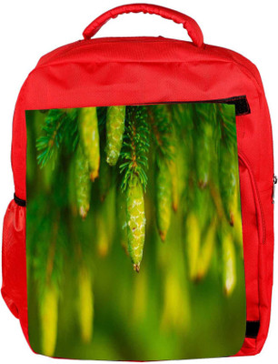 

Snoogg Eco Friendly Canvas Green Fruits Designer Backpack Rucksack School Travel Unisex Casual Canvas Bag Bookbag Satchel 5 L Backpack(Red)