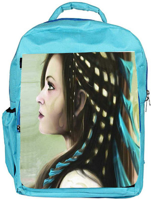 

Snoogg Eco Friendly Canvas Jap Fighter Angel 2491 Backpack Rucksack School Travel Unisex Casual Canvas Bag Bookbag Satchel 5 L Backpack(Blue)