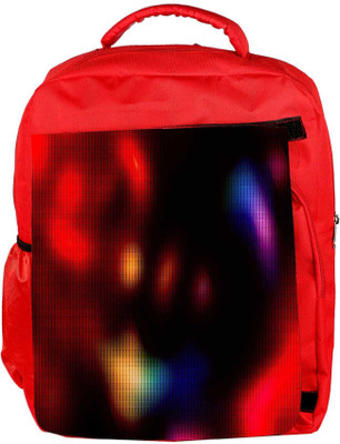 

Snoogg Eco Friendly Canvas Blurred Design Designer Backpack Rucksack School Travel Unisex Casual Canvas Bag Bookbag Satchel 5 L Backpack(Red)