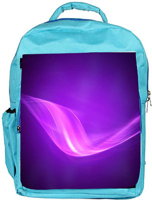 

Snoogg Eco Friendly Canvas Neon Purple Wave Designer Backpack Rucksack School Travel Unisex Casual Canvas Bag Bookbag Satchel 5 L Backpack(Blue, Purple)