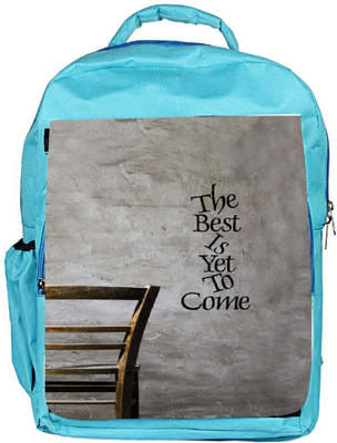 

Snoogg Eco Friendly Canvas The Best Is Yet To Come Backpack Rucksack School Travel Unisex Casual Canvas Bag Bookbag Satchel 5 L Backpack(Blue)