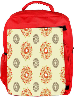 

Snoogg Eco Friendly Canvas Multiple Design Cream Pattern Designer Backpack Rucksack School Travel Unisex Casual Canvas Bag Bookbag Satchel 5 L Backpack(Red)