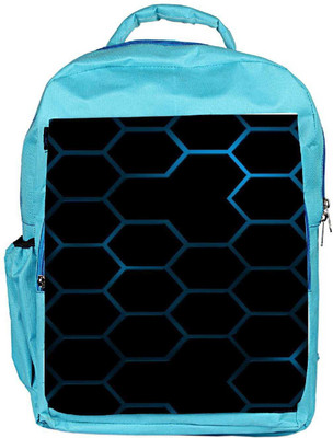 

Snoogg Eco Friendly Canvas Honeycomb Systemology Backpack Rucksack School Travel Unisex Casual Canvas Bag Bookbag Satchel 5 L Backpack(Blue)