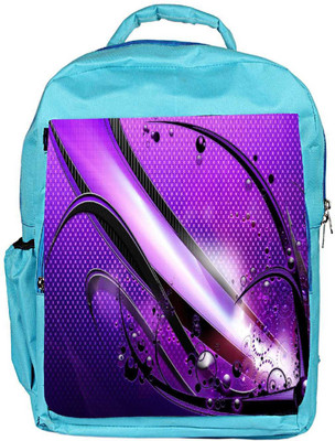 

Snoogg Eco Friendly Canvas Abstract Purple Glossy Design Designer Backpack Rucksack School Travel Unisex Casual Canvas Bag Bookbag Satchel 5 L Backpack(Blue)