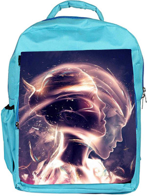

Snoogg Eco Friendly Canvas In Motion Backpack Rucksack School Travel Unisex Casual Canvas Bag Bookbag Satchel 5 L Backpack(Blue)