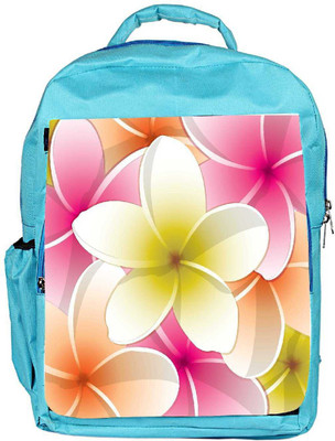 

Snoogg Eco Friendly Canvas All Purpose Bright Frangipani Card In Vector Format Backpack Rucksack School Travel Unisex Casual Canvas Bag Bookbag Satchel 5 L Backpack(Blue)