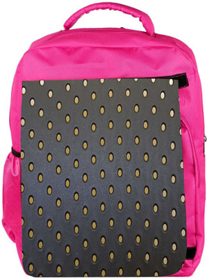 

Snoogg Eco Friendly Canvas Yellow Spots Grey Pattern Designer Backpack Rucksack School Travel Unisex Casual Canvas Bag Bookbag Satchel 5 L Backpack(Pink)