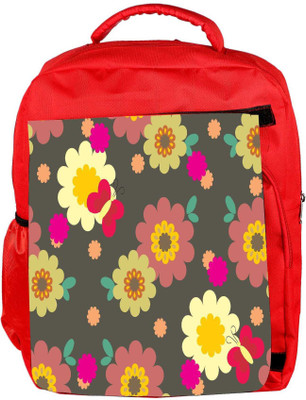 

Snoogg Eco Friendly Canvas Multicolor Pattern Designer Backpack Rucksack School Travel Unisex Casual Canvas Bag Bookbag Satchel 5 L Backpack(Red)