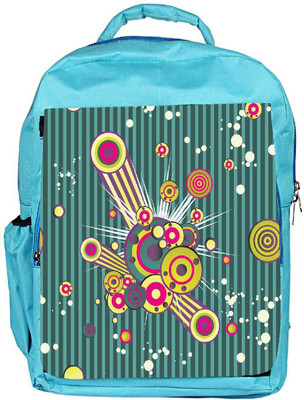 

Snoogg Eco Friendly Canvas Music Blast Designer Backpack Rucksack School Travel Unisex Casual Canvas Bag Bookbag Satchel 5 L Backpack(Blue)