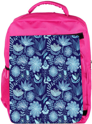 

Snoogg Eco Friendly Canvas Abstract Floral Background Backpack Rucksack School Travel Unisex Casual Canvas Bag Bookbag Satchel 5 L Backpack(Pink)