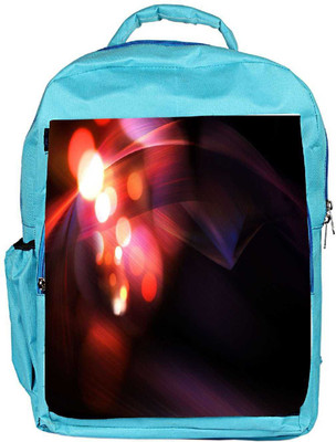 

Snoogg Eco Friendly Canvas Glowing Lines And Circles Designer Backpack Rucksack School Travel Unisex Casual Canvas Bag Bookbag Satchel 5 L Backpack(Blue)