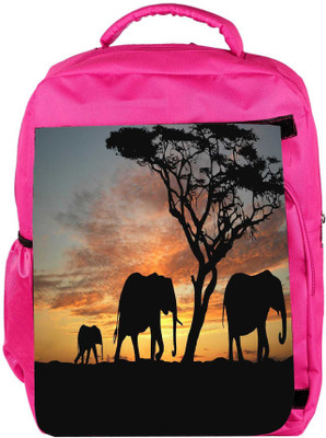 

Snoogg Eco Friendly Canvas White Trees Designer Backpack Rucksack School Travel Unisex Casual Canvas Bag Bookbag Satchel 5 L Backpack(Pink)
