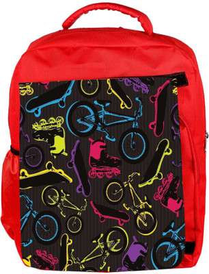 

Snoogg Eco Friendly Canvas On Roads Dark Designer Backpack Rucksack School Travel Unisex Casual Canvas Bag Bookbag Satchel 5 L Backpack(Red)