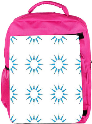 

Snoogg Eco Friendly Canvas Blue Sun Designer Backpack Rucksack School Travel Unisex Casual Canvas Bag Bookbag Satchel 5 L Backpack(Pink)