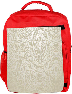 

Snoogg Eco Friendly Canvas Light Backgroung Design Designer Backpack Rucksack School Travel Unisex Casual Canvas Bag Bookbag Satchel 5 L Backpack(Red)