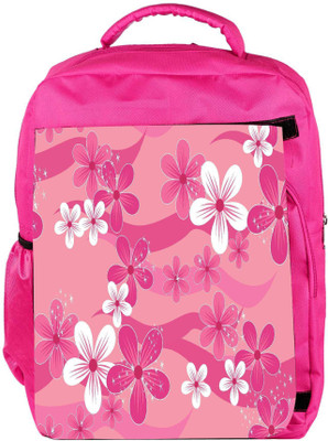 

Snoogg Eco Friendly Canvas Floral Pink Pattern Designer Backpack Rucksack School Travel Unisex Casual Canvas Bag Bookbag Satchel 5 L Backpack(Pink)
