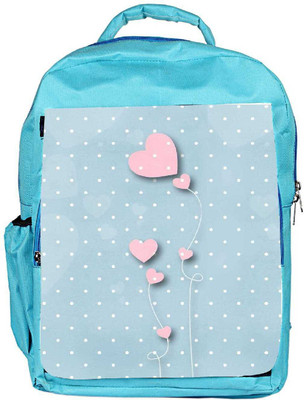 

Snoogg Eco Friendly Canvas Pink Balloons Blue Dots Backpack Rucksack School Travel Unisex Casual Canvas Bag Bookbag Satchel 5 L Backpack(Blue)