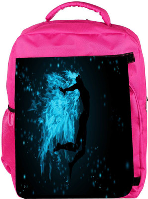 

Snoogg Eco Friendly Canvas Fire Jumper Designer Backpack Rucksack School Travel Unisex Casual Canvas Bag Bookbag Satchel 5 L Backpack(Pink)