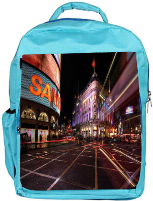 

Snoogg Eco Friendly Canvas New York Street Designer Backpack Rucksack School Travel Unisex Casual Canvas Bag Bookbag Satchel 5 L Backpack(Blue)