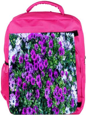 

Snoogg Eco Friendly Canvas Variety Of Flower Designer Backpack Rucksack School Travel Unisex Casual Canvas Bag Bookbag Satchel 5 L Backpack(Pink)