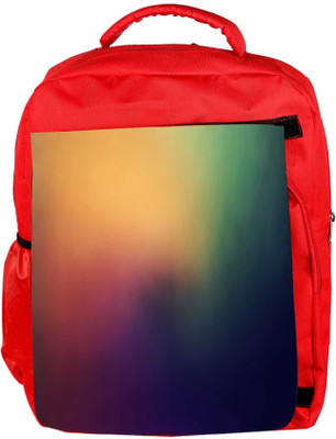 

Snoogg Eco Friendly Canvas Lite To Dark From Corner Designer Backpack Rucksack School Travel Unisex Casual Canvas Bag Bookbag Satchel 5 L Backpack(Red)