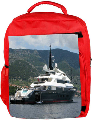 

Snoogg Eco Friendly Canvas White And Grey Boat Designer Backpack Rucksack School Travel Unisex Casual Canvas Bag Bookbag Satchel 5 L Backpack(Red)