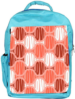 

Snoogg Eco Friendly Canvas Love Designer Backpack Rucksack School Travel Unisex Casual Canvas Bag Bookbag Satchel 5 L Backpack(Blue)